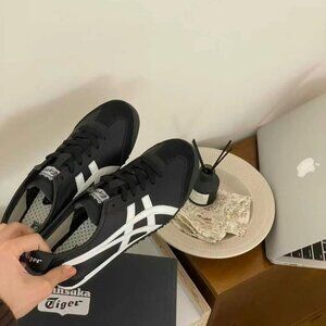 Onitsuka Tiger MEXICO 66 Women's Black Casual Sneakers [Multiple Sizes]